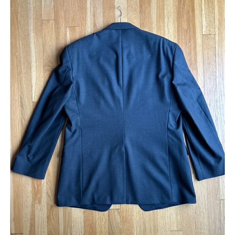 Brooks Brothers Dark Gray Wool Blazer 43 $1,380 made in USA Career Class…​​